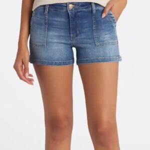 Carey High Rise Porkchop Short, size 28, Indigo